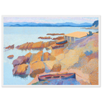 Tableau Calanque des Antibois — Henri-Edmond Cross, tirage cadre blanc | INKONAL