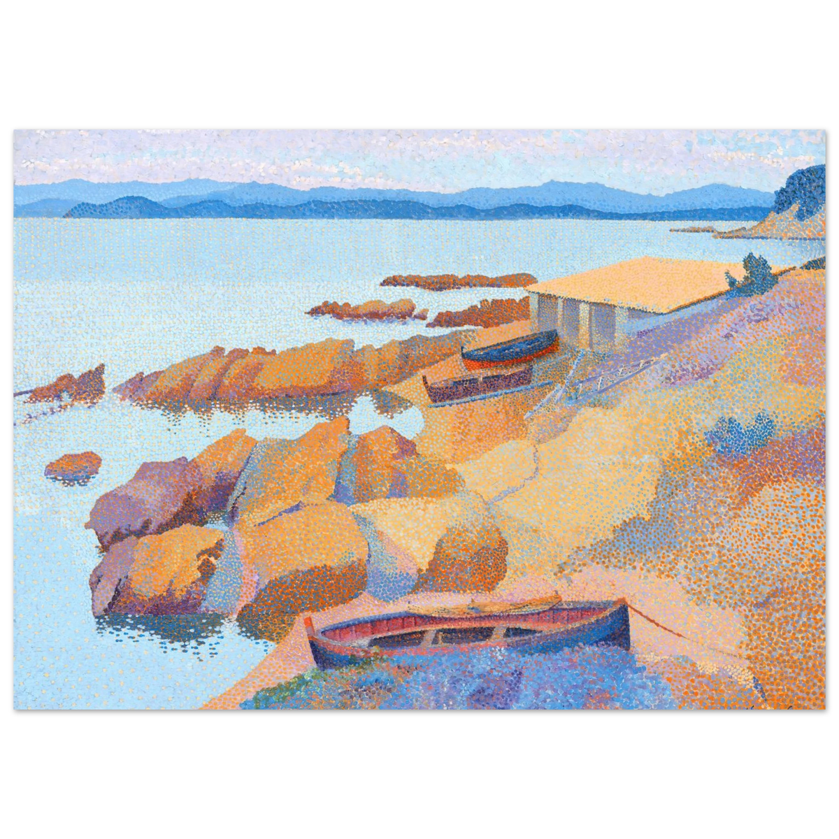 Tableau Calanque des Antibois — Henri-Edmond Cross, tirage sans cadre | INKONAL
