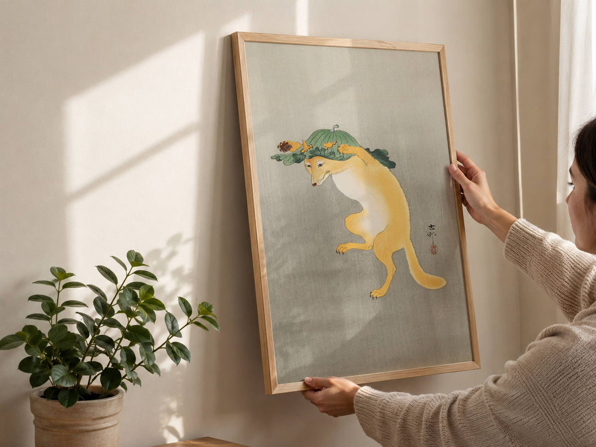 Le Renard dansant au chapeau de lotus