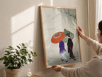 Deux femmes sous la pluie