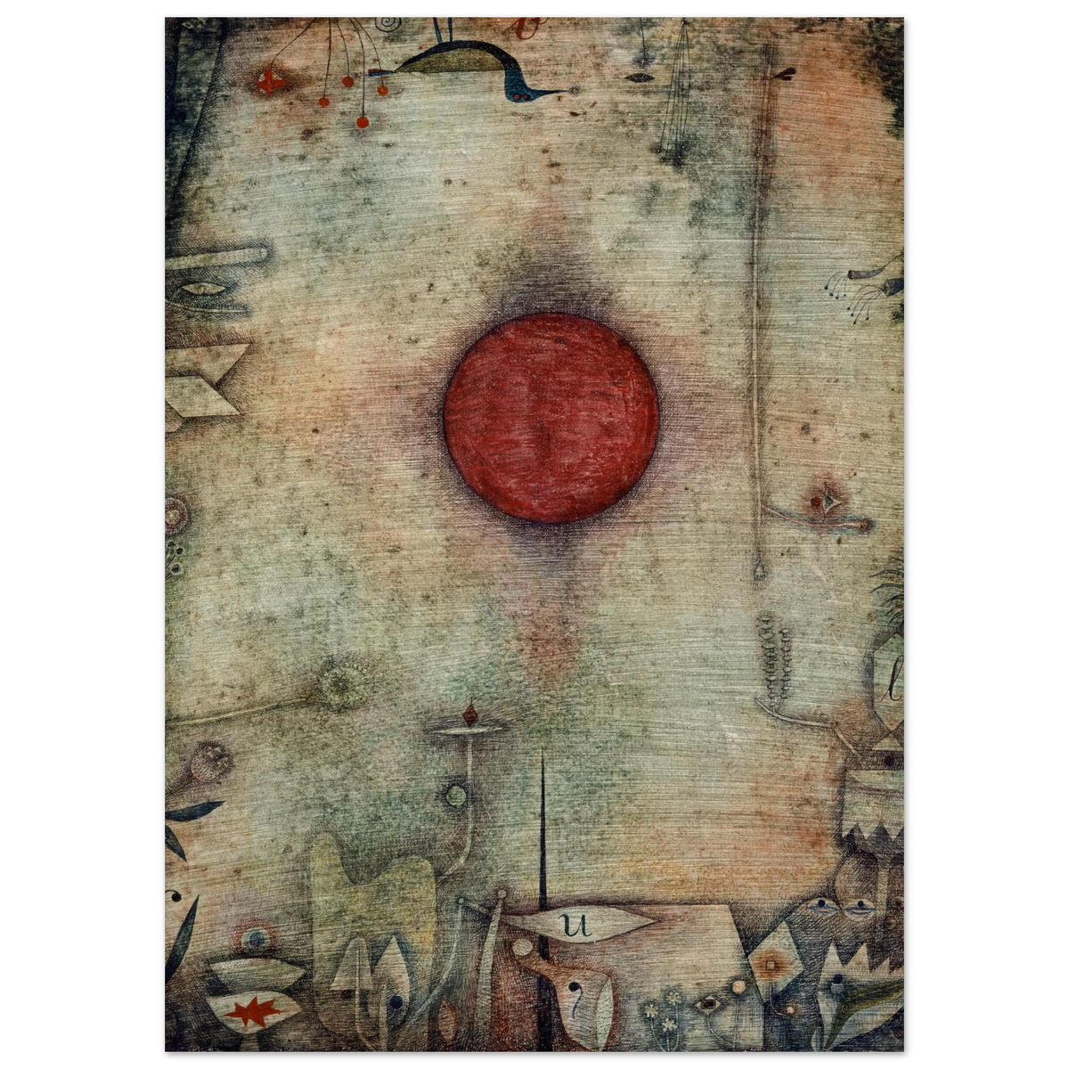 Tableau Ad marginem — Paul Klee, tirage sans cadre | INKONAL