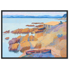 Tableau Calanque des Antibois — Henri-Edmond Cross, tirage cadre noir | INKONAL