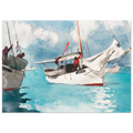 Tableau Bateaux de pêche, Key West — Winslow Homer, tirage sans cadre | INKONAL