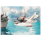Tableau Bateaux de pêche, Key West — Winslow Homer, tirage sans cadre | INKONAL