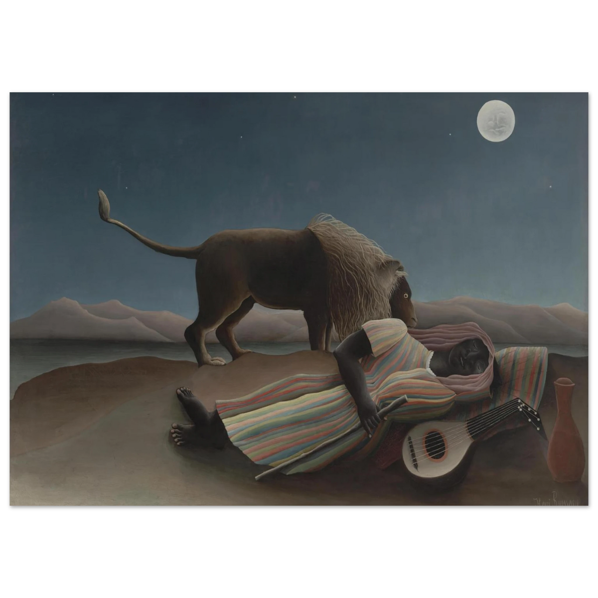 Tableau La Bohémienne endormie — Henri Rousseau, tirage sans cadre | INKONAL