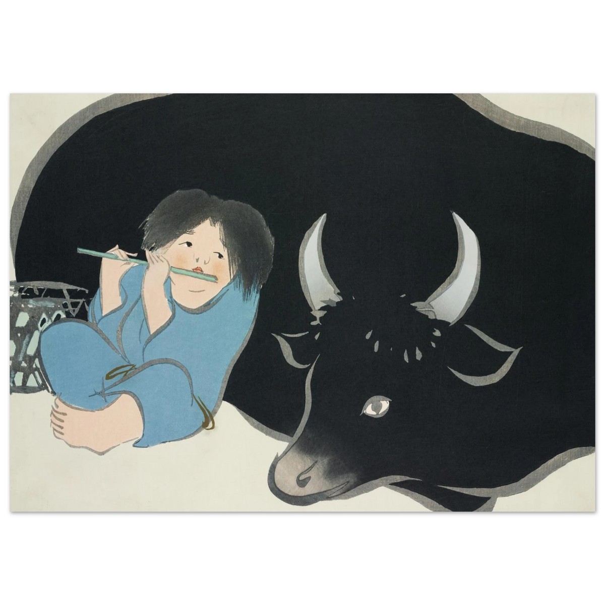 Tableau Le Bouvier — Kamisaka Sekka, tirage sans cadre | INKONAL