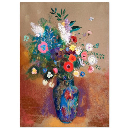 Tableau Bouquet de fleurs — Odilon Redon, tirage sans cadre | INKONAL