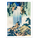 Poster Yōrō no Taki, La Cascade de Yōrō sans cadre, estampe japonaise Hokusai INKONAL