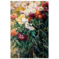 Tableau Chrysanthèmes — Gustave Caillebotte, tirage sans cadre | INKONAL
