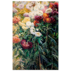 Tableau Chrysanthèmes — Gustave Caillebotte, tirage sans cadre | INKONAL