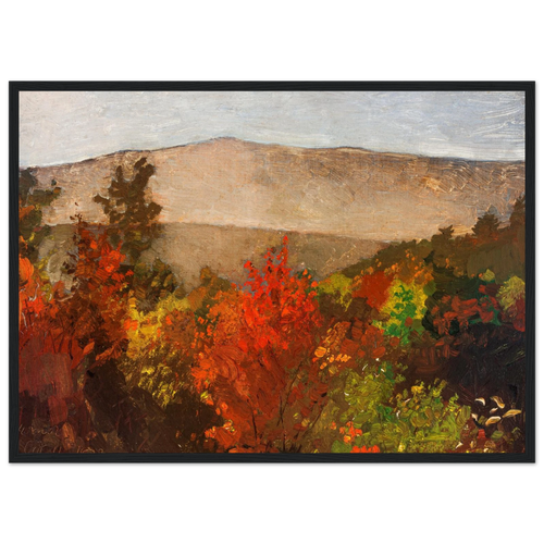 Tableau Cimes d'arbres en automne — Winslow Homer, tirage cadre noir | INKONAL