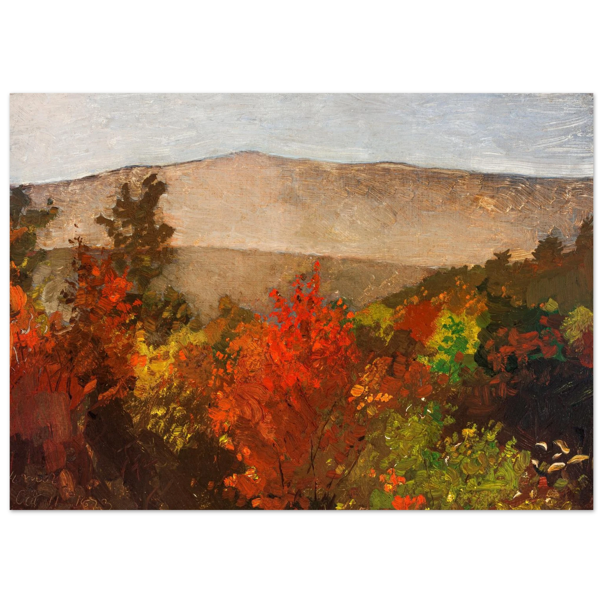 Tableau Cimes d'arbres en automne — Winslow Homer, tirage sans cadre | INKONAL
