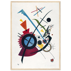 Composition au cercle noir — Wassily Kandinsky, tirage encadré cadre bois | INKONAL