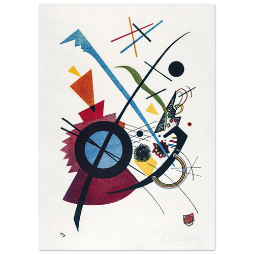 Composition au cercle noir — Wassily Kandinsky, tirage sans cadre | INKONAL
