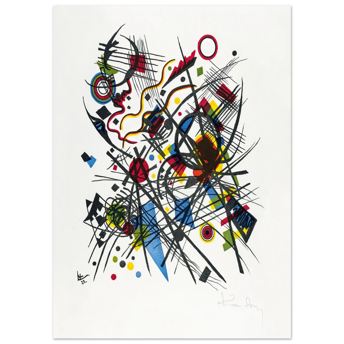 Composition circulaire — Wassily Kandinsky, tirage sans cadre | INKONAL