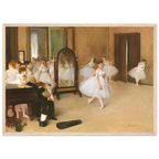 Tableau Le Cours de danse — Edgar Degas, tirage cadre bois | INKONAL