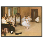 Tableau Le Cours de danse — Edgar Degas, tirage cadre noir | INKONAL