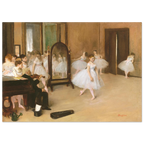 Tableau Le Cours de danse — Edgar Degas, tirage sans cadre | INKONAL