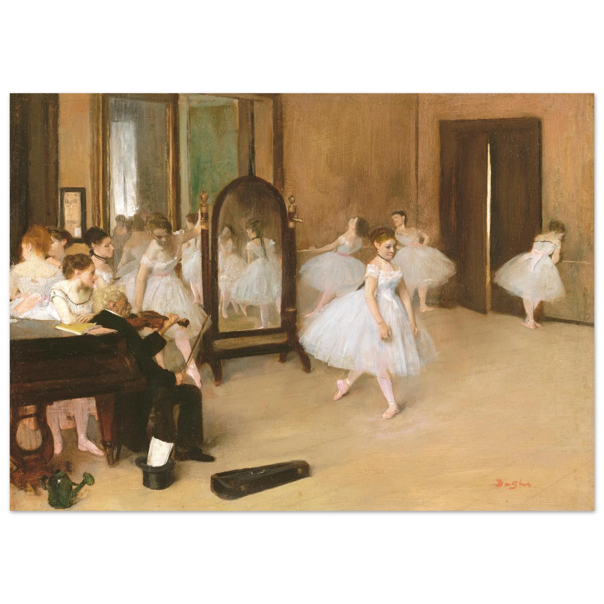 Tableau Le Cours de danse — Edgar Degas, tirage sans cadre | INKONAL