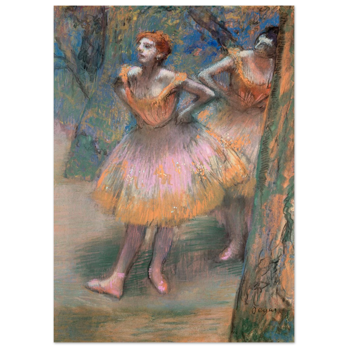 Tableau Deux danseuses — Edgar Degas, tirage sans cadre | INKONAL
