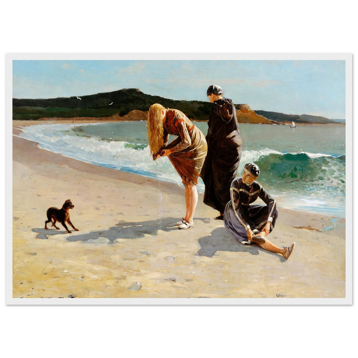 Tableau Eagle Head, Manchester (marée haute) — Winslow Homer, tirage cadre blanc | INKONAL