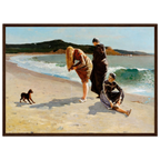 Tableau Eagle Head, Manchester (marée haute) — Winslow Homer, tirage cadre bois foncé | INKONAL