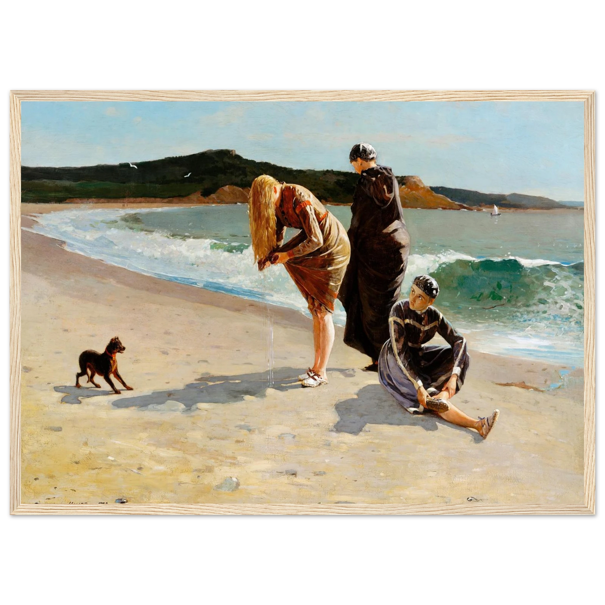 Tableau Eagle Head, Manchester (marée haute) — Winslow Homer, tirage cadre bois | INKONAL