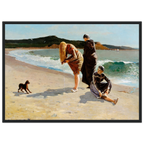 Tableau Eagle Head, Manchester (marée haute) — Winslow Homer, tirage cadre noir | INKONAL