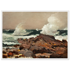 Tableau Eastern Point — Winslow Homer, tirage cadre blanc | INKONAL