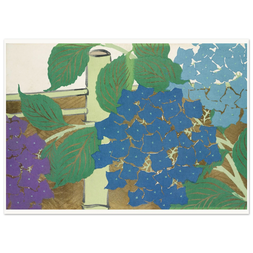 Estampe japonaise AJISAI, Hortensia — Kamisaka Sekka, tirage sans cadre | INKONAL
