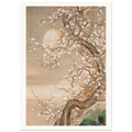 Estampe japonaise Cerisier en fleurs par une nuit de lune — Ohara Koson, tirage sans cadre | INKONAL