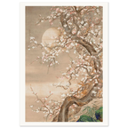Estampe japonaise Cerisier en fleurs par une nuit de lune — Ohara Koson, tirage sans cadre | INKONAL
