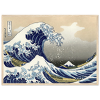 La Grande Vague de Kanagawa, Hokusai — tirage encadré cadre bois | INKONAL