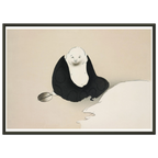 Estampe japonaise HOTEI, Hotei — Kamisaka Sekka, tirage encadré cadre noir | INKONAL