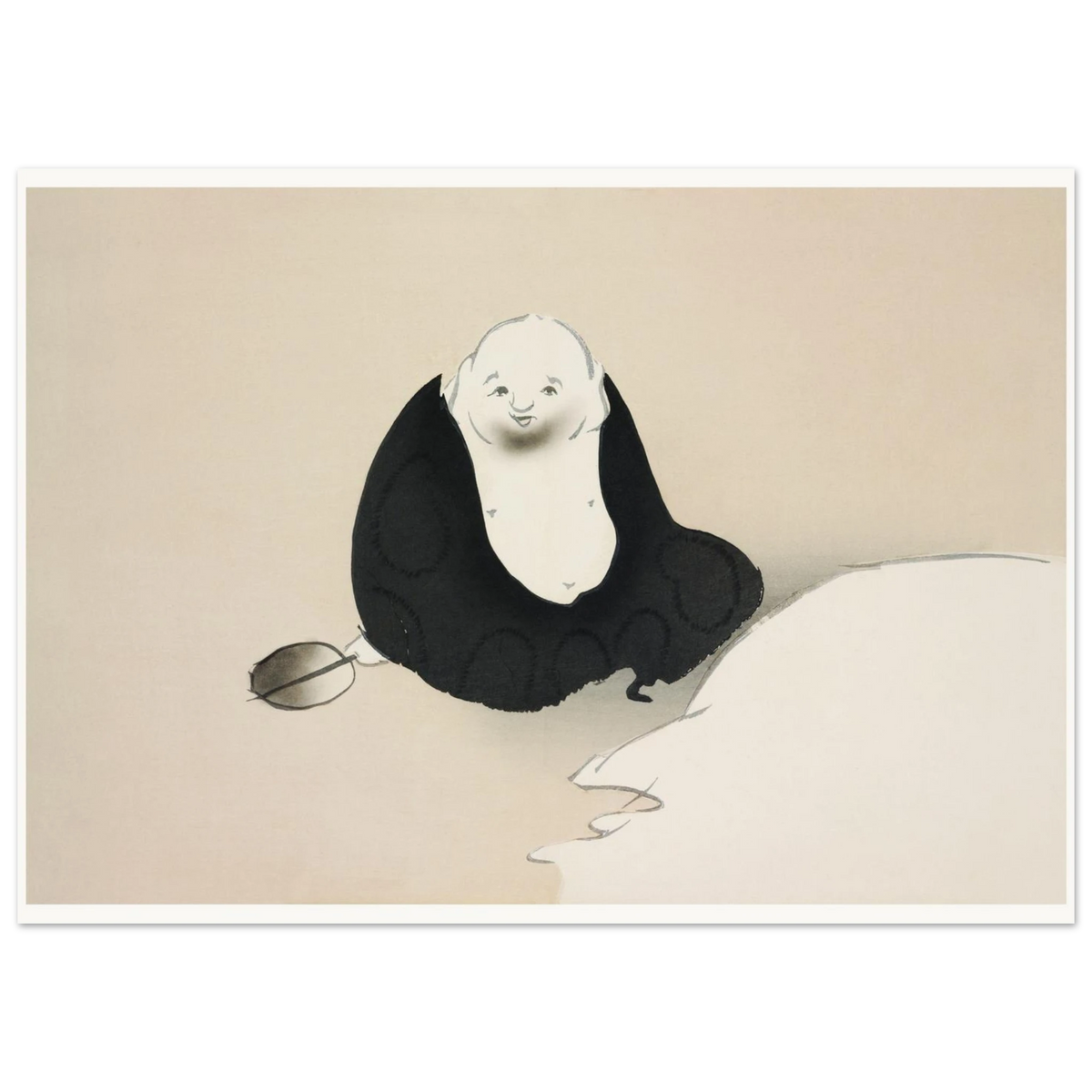 Estampe japonaise HOTEI, Hotei — Kamisaka Sekka, tirage sans cadre | INKONAL
