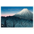 Estampe japonaise Le Mont Fuji depuis les collines sans cadre — reproduction fine art INKONAL