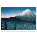 Estampe japonaise Le Mont Fuji depuis les collines sans cadre — reproduction fine art INKONAL