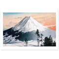 Estampe japonaise Le Mont Fuji sous la neige sans cadre — reproduction fine art INKONAL
