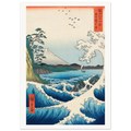 Estampe japonaise Satta no kaijō, la mer de Satta — Hiroshige, tirage sans cadre | INKONAL