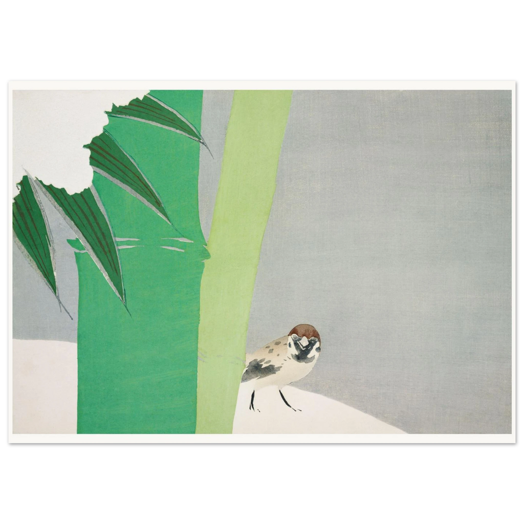 Estampe japonaise SECCHUCHIKU, Bambou sous la neige — Kamisaka Sekka, tirage sans cadre | INKONAL