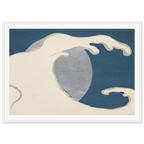 Estampe japonaise TACHINAMI, Vagues montantes — Kamisaka Sekka, tirage encadré cadre blanc | INKONAL