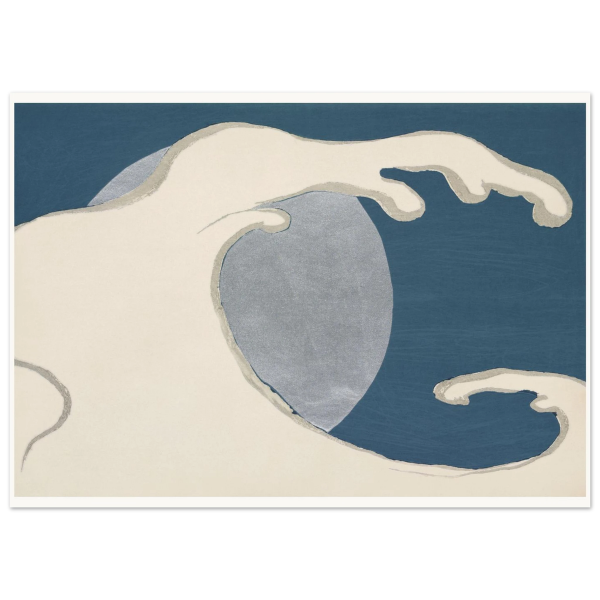 Estampe japonaise TACHINAMI, Vagues montantes — Kamisaka Sekka, tirage sans cadre | INKONAL