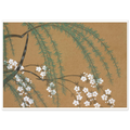 Estampe japonaise YANAGIZAKURA, Saule et cerisier — Kamisaka Sekka, tirage sans cadre | INKONAL