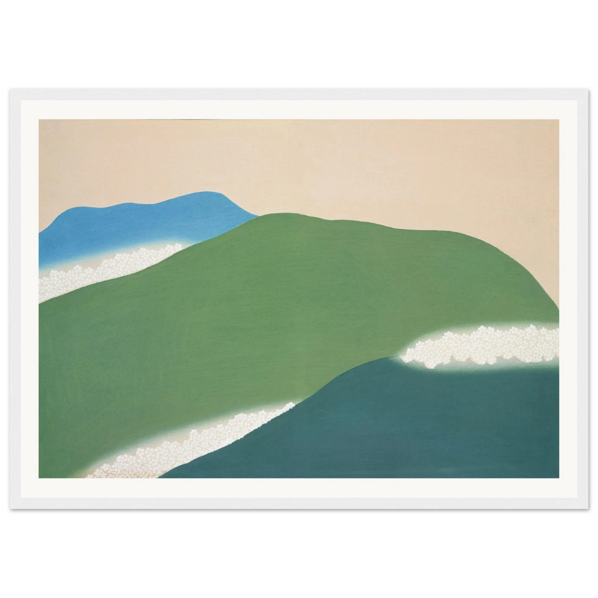 Estampe japonaise YOSHINO, Yoshino — Kamisaka Sekka, tirage encadré cadre blanc | INKONAL