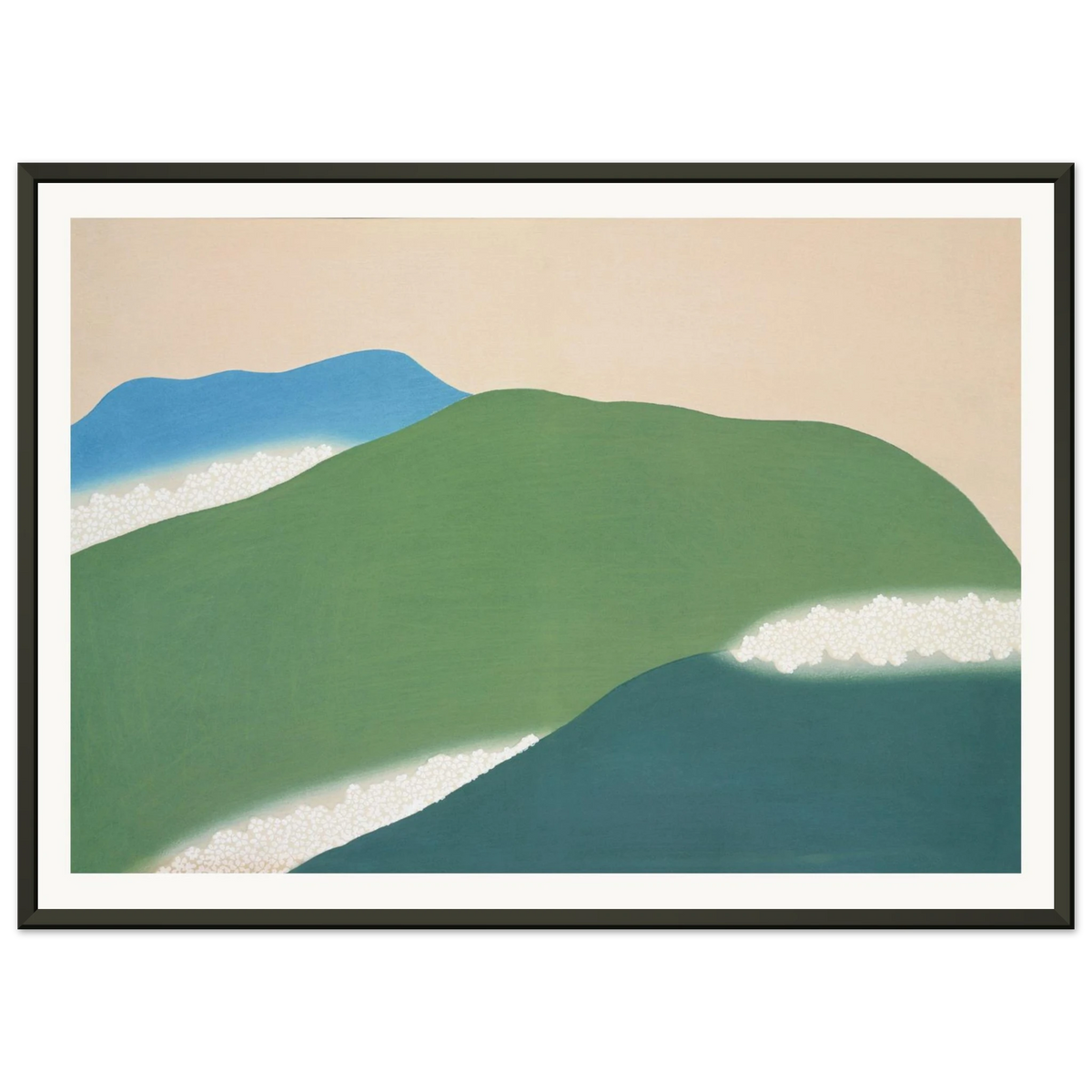 Estampe japonaise YOSHINO, Yoshino — Kamisaka Sekka, tirage encadré cadre noir | INKONAL