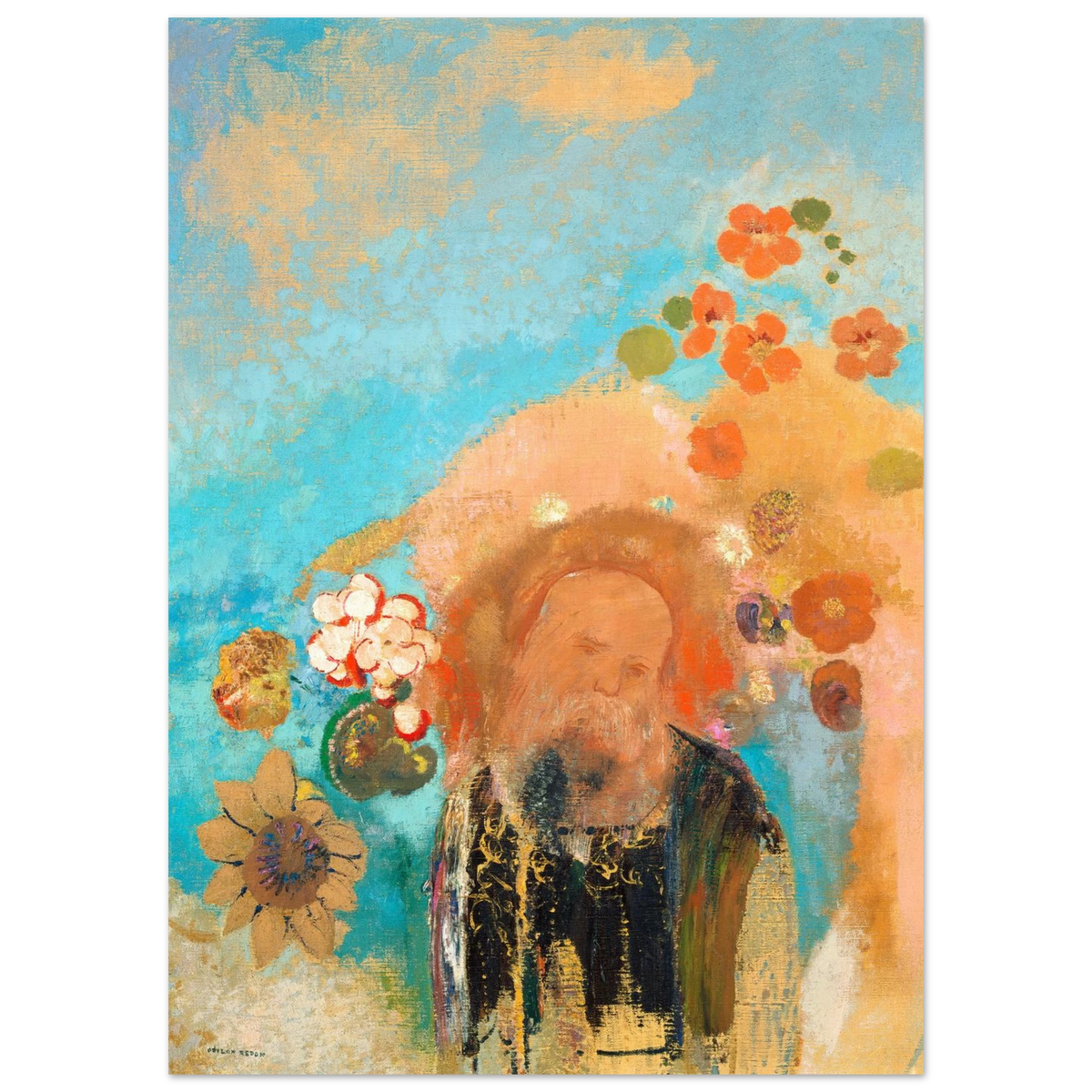 Tableau Évocation de Roussel — Odilon Redon, tirage sans cadre | INKONAL