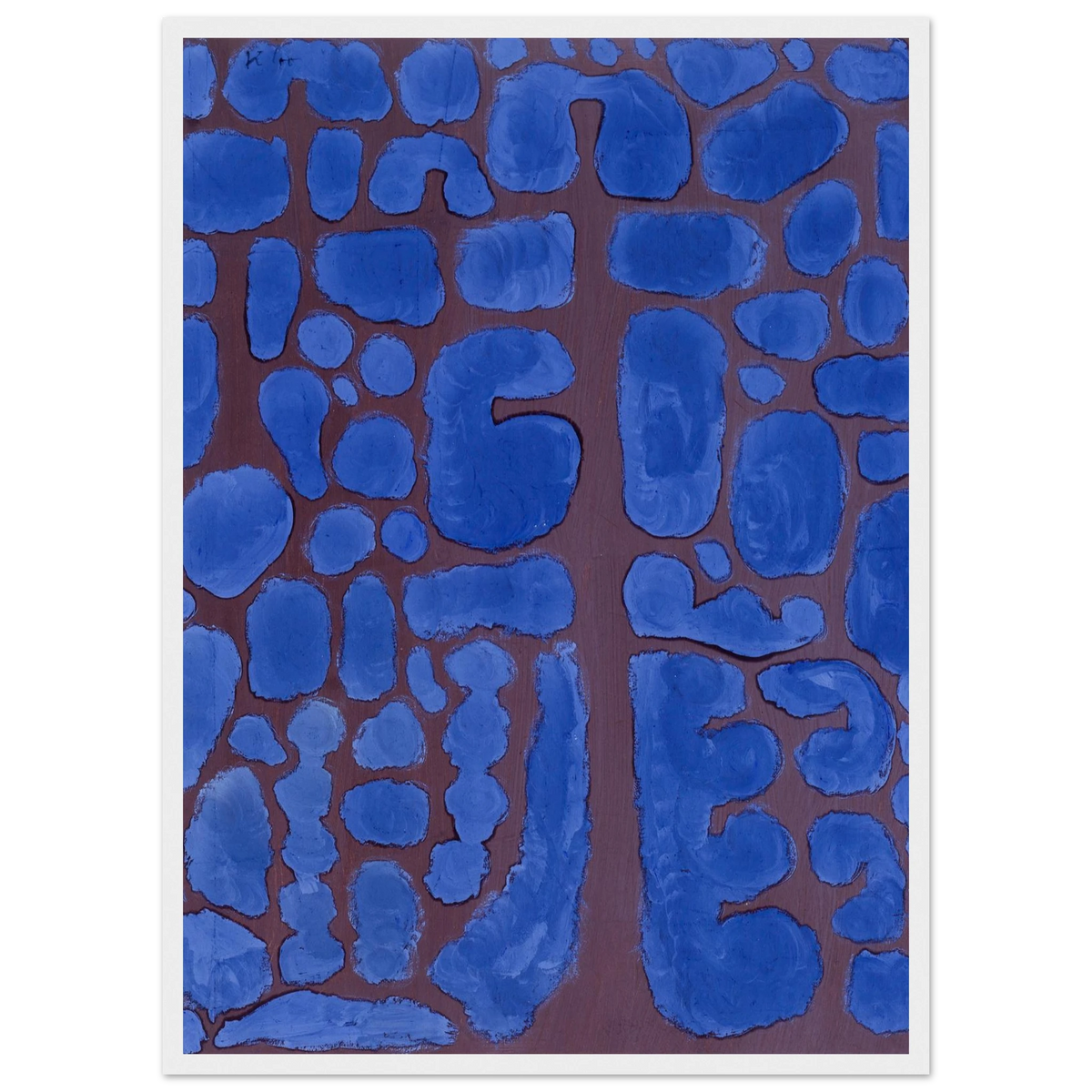 Tableau Fin de soirée à l'orée du bois — Paul Klee, tirage encadré cadre blanc | INKONAL