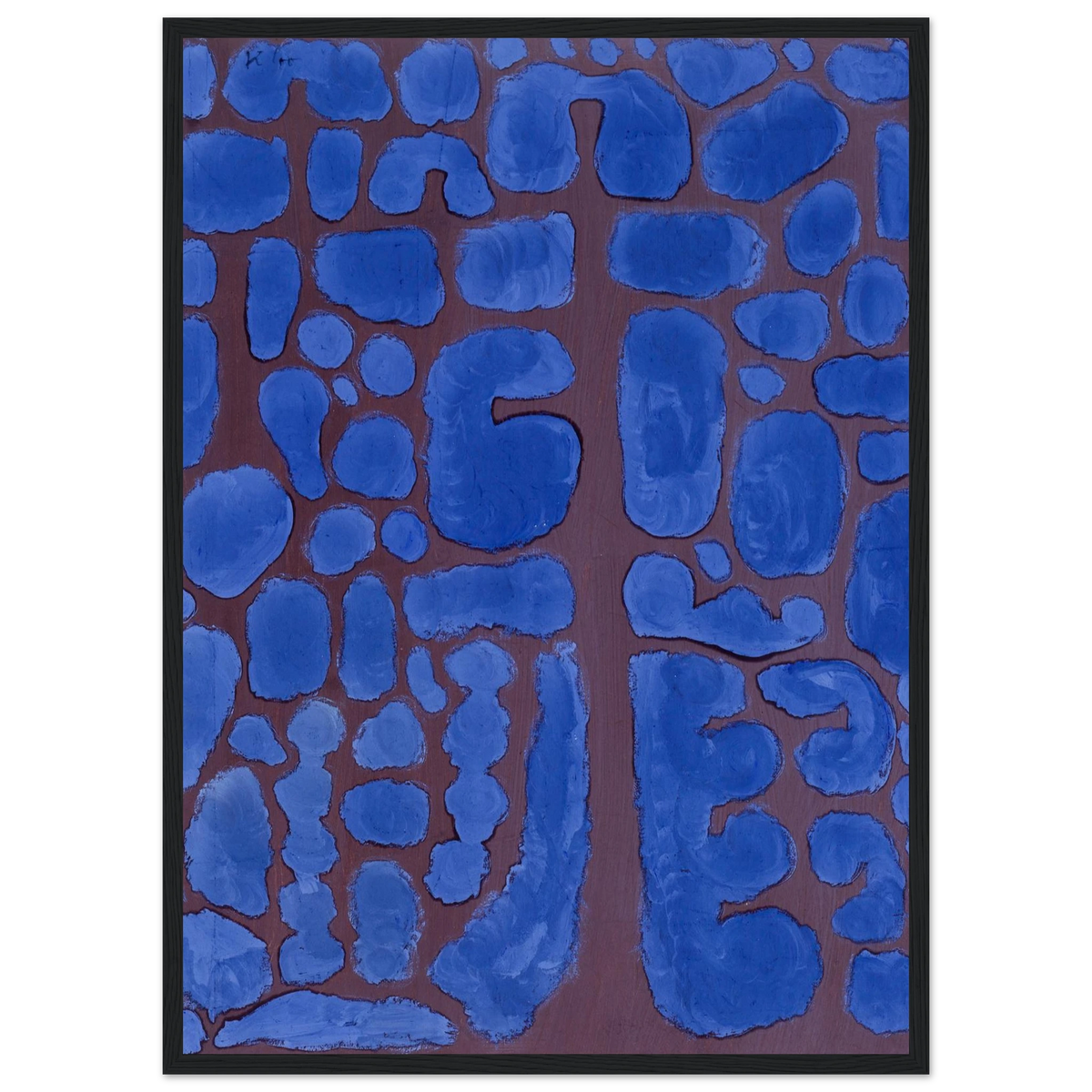 Tableau Fin de soirée à l'orée du bois — Paul Klee, tirage encadré cadre noir | INKONAL