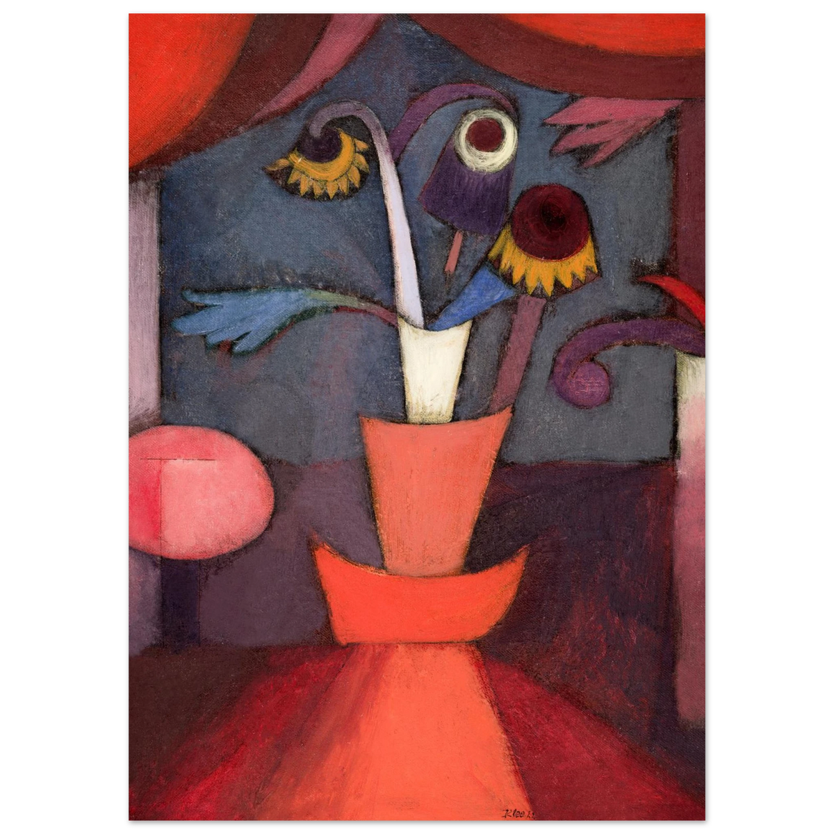 Tableau Fleur d'automne — Paul Klee, tirage sans cadre | INKONAL