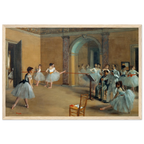 Tableau Le Foyer de la danse — Edgar Degas, tirage cadre bois | INKONAL